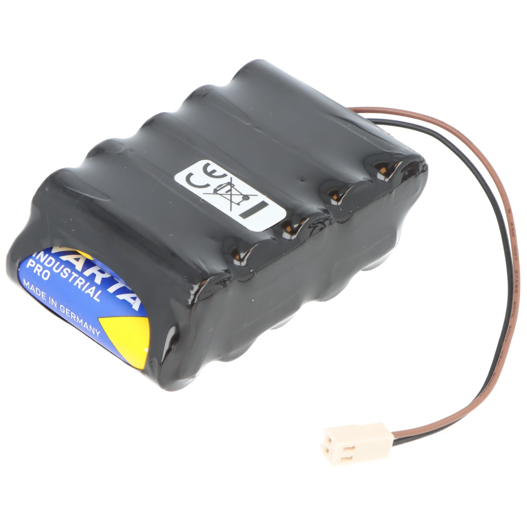 Batterie de remplacement pour ACO Quantrix-KV 3.0 AlMn 15V 2970mAh F2x5 Mignon AA avec câble 150mm et prise PS2