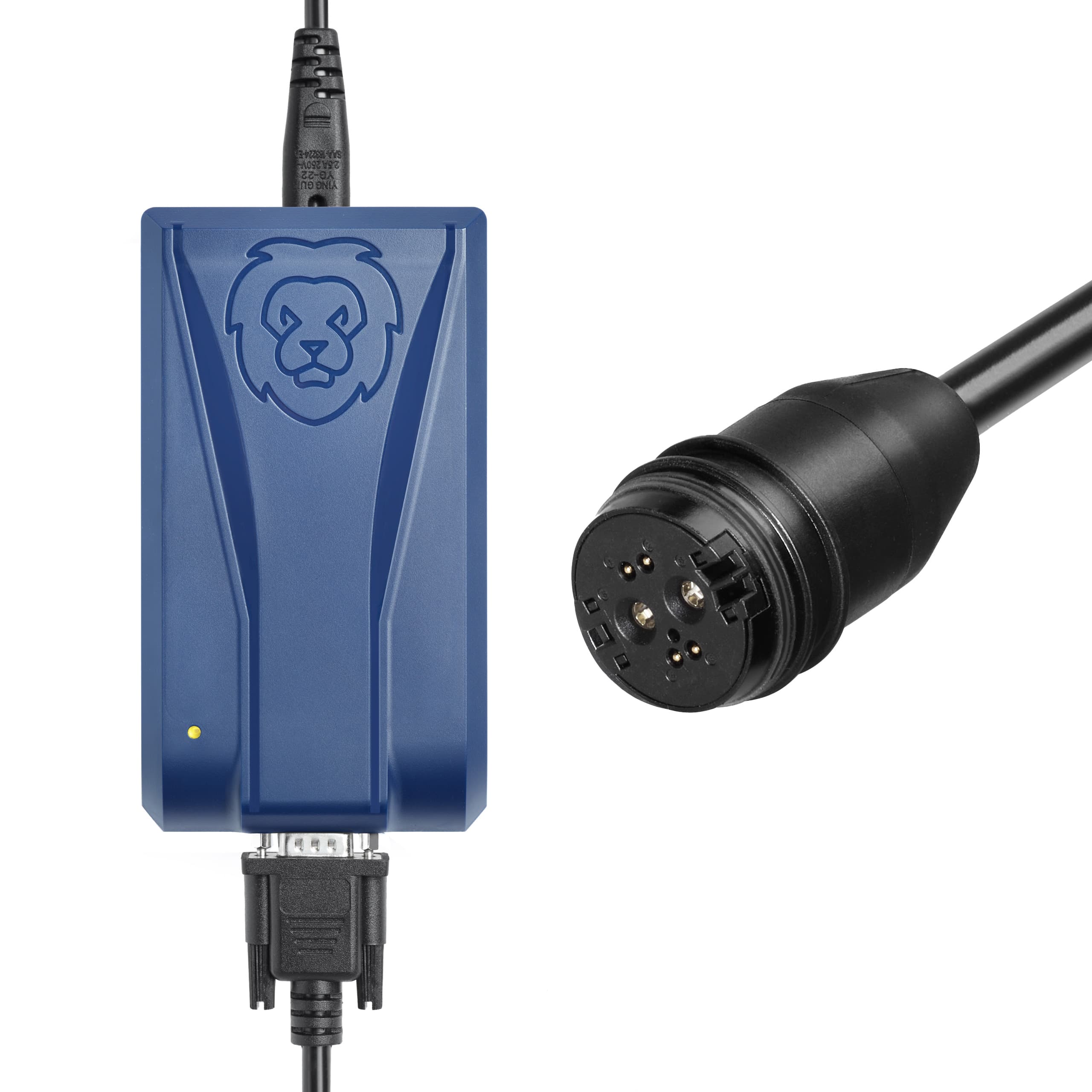 Chargeur de voyage ONgineer LiON one4all pour vélos électriques et scooters électriques 36 V avec prise Rosenberger A et sac de transport, version UE