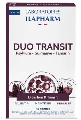 Duo Transit - Transit difficile, digestion - 45 gélules