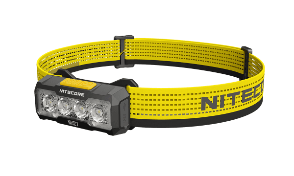 Lampe frontale Nitecore NU27 avec plusieurs températures de couleur, LED MCT UHE, ultralégère, 600 lumens, éclairage de zone tridimensionnel