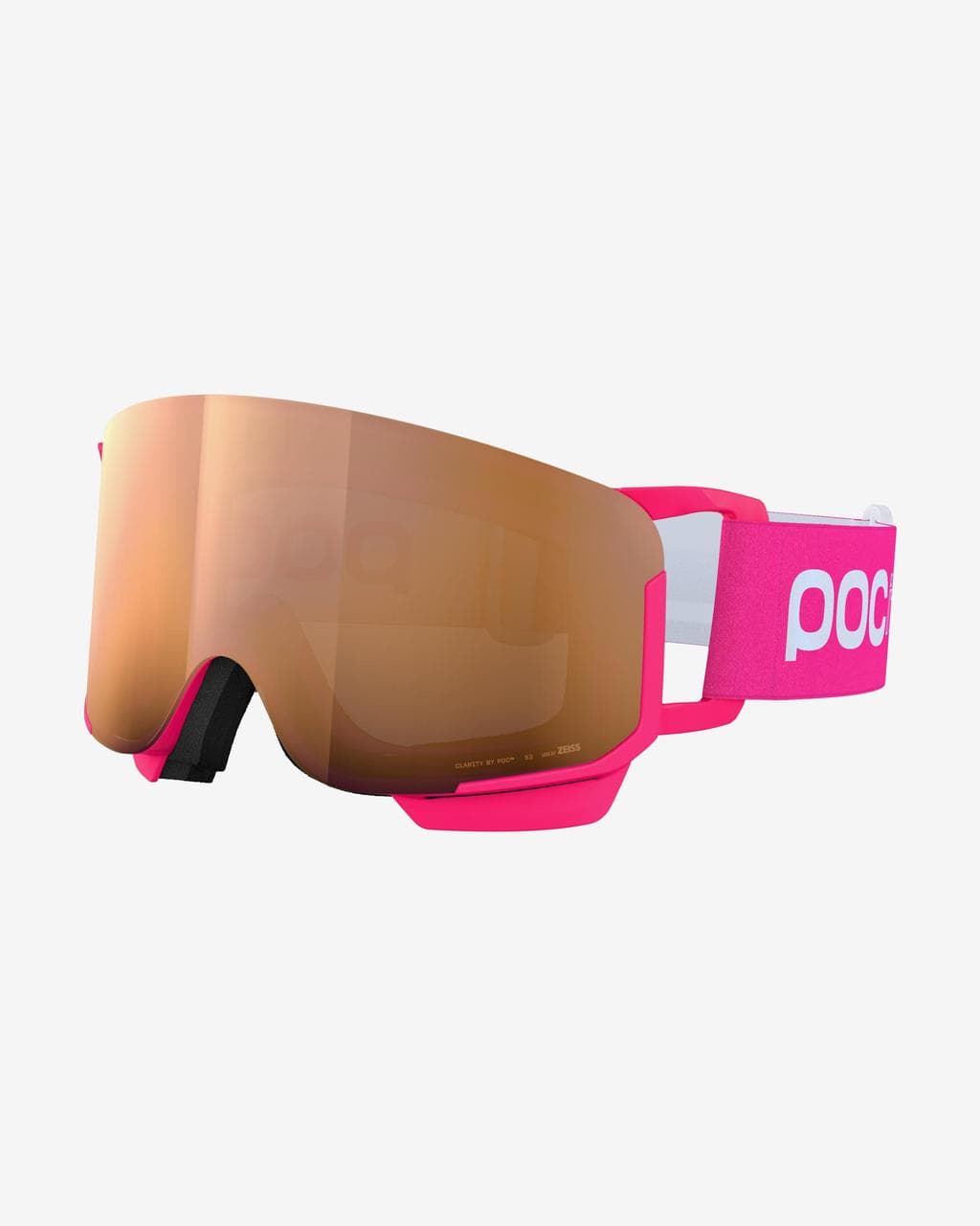 Masque POC POCito Nexal fuchsia avec lentille Clarity Partly Sunny Light Orange enfant