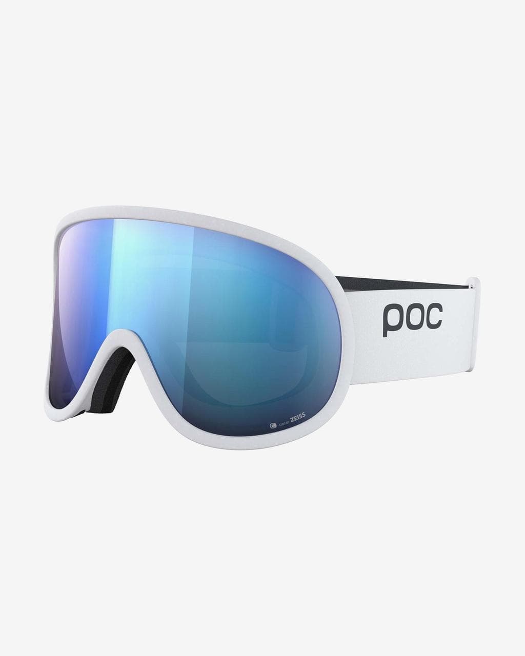 Masque POC Retina blanc avec verre Clarity Highly Intense Partly Sunny Blue