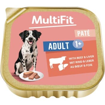 MultiFit Pâtée humide pour chien au bœuf et foie 9x300 g
